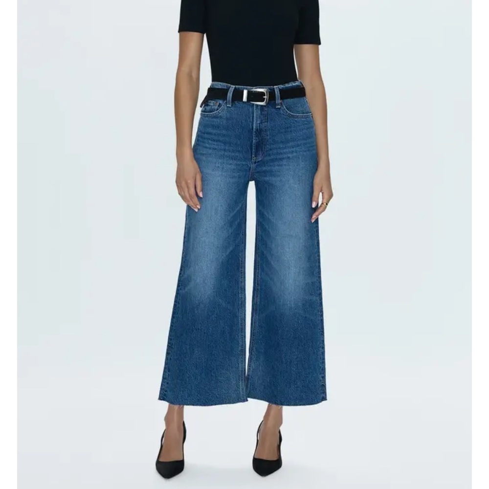 Pistola Lana Crop Higj Rise Ultra Wide Leg Jeans 31P NWT